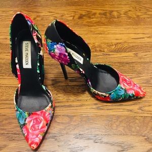 Steve Madden Floral Multi Color Pumps